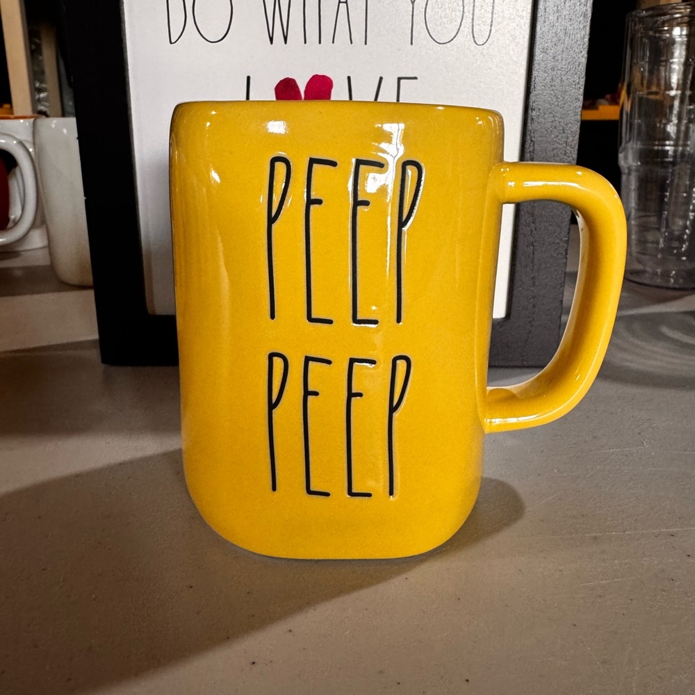 Rae Dunn Yellow Mug - Peep Peep